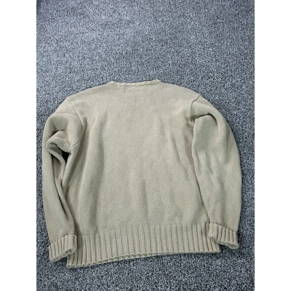 Vintage Polo Ralph Lauren Pullover Sweater Men's Size XL Beige